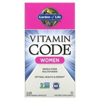 Garden of Life Vitamin Code Whole Food Multivitamin for Women 120 Vegetarian Capsules