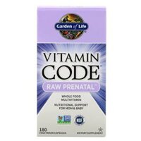 Garden of Life Vitamin Code RAW Prenatal 180 Vegetarian Capsules