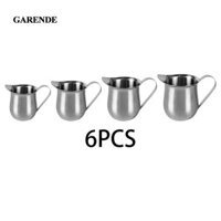 Garende 6 Miếng Kem Máy Làm Kem Bình Đựng Kem Espresso Cốc Kem Có Tay Cầm Bình Kem Cho Kem Văn Phòng Maple Syrup