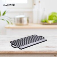Garende Cast Grill Pan Ngoài Trời BBQ Griddle Griddle Grill Plate Chống Dính Hình Chữ Nhật Sọc Skillet Cho Dã Ngoại Nướng Bánh