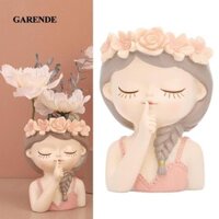 Garende Cô Gái Dễ Thương Nữ Nhựa Chậu mọng Nước Chậu Cây Cảnh Trang Trí Văn Phòng Tại Nhà