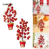 Garende Hoa Chậu Đỏ Trung Quốc Trang Trí Tết Nguyên Đán Hoa Sắp Xếp Trang Trí Hoa Phước Lành Xô Cho Sinh Nhật Trong Nhà