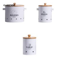 Garende Rau Bảo Quản Thiếc Hộp Đựng Kim Loại Lọ Mộc Mạc Rau Tươi Giữ Để Trang Trí Mặt Bàn