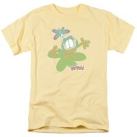 Garfield Bướm Áo Nam Được Cấp Phép Mèo Jim David Truyện Tranh tee Chuối Áo tee