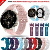 GARMIN Dây Đeo Đồng Hồ Bằng Silicon 20mm Dành Cho samsung huawei smartwatch xiaomi