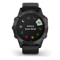 Garmin Fenix 6 - Sapphire, 47mm , Carbon Gray DLC with Black Band