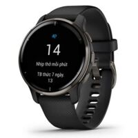 Garmin Venu 2 Plus 43.6mm Viền Thép Dây Cao Su