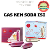 Gas làm kem, soda ISI - Hộp 10 viên