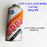 Gas lạnh - Môi chất lạnh dang lon R600 hãng RB- Ga 600 - gas tủ lạnh R600a