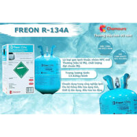 Gas lạnh/ Môi chất lạnh Chemours Freon R134a USA, Net 13.62kg/ bình