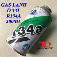 Gas lạnh tủ lạnh và ô tô R134A lon 300ml, gas lon R134A - R134a 300ML