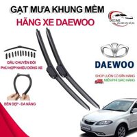 Gạt mưa khung mềm xe Deawoo Gentra, Lacetti, Matiz, Nubira,Leganza thanh chổi cần gạt mưa silicon mềm không xương - 1Chiếc 14inch35cm