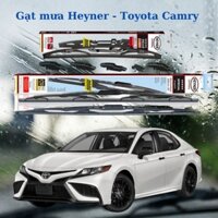 GẠT MƯA trước sau cho xe oto TOYOTA CAMRY - HEYNER SPECIAL NANO - Gạt mưa xương sắt 3 khúc - GẠT SẠCH - ÊM - BỀN