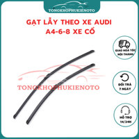 Gạt mưa xe Audi A4-6-8 xe cổ gạt mềm không xương vừa khít xe siêu bền,siêu sạch ( Giá 1 đôi )-Mẫu gạt lẫy