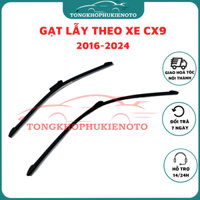 Gạt mưa xe Mazda CX9 16-22 gạt mềm không xương ( Giá 1 đôi )-Mẫu gạt lẫy