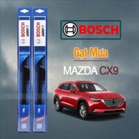 Gạt Mưa Xe Mazda CX9 Thương Hiệu BOSCH Aerofit Lưỡi Silicon + .
