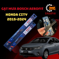GẠT MƯA xe ô tô HONDA CITY 2015-2024 CHÍNH HÃNG Gạt Mưa Bosch Aerofit xương mềm Combo size (35cm / 65cm) Sạch - Bền - Êm