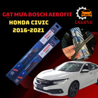 Gạt Mưa Xe Ô Tô HONDA CIVIC 2016-2021 Gạt Mưa Bosch Aerofit Chính Hãng Combo size(18/26inch) Sạch - Bền - Êm
