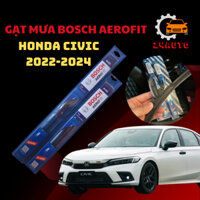 Gạt Mưa Xe Ô Tô HONDA CIVIC 2022-2024 Gạt Mưa Bosch Aerofit Chính Hãng Combo size(24/20inch) Sạch - Bền - Êm