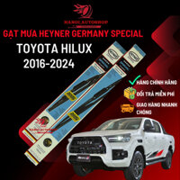 Gạt Mưa Xe TOYOTA HILUX 2016-2024 Thương Hiệu Heyner Germany Special Chính Hãng Combo size (40cm / 55cm) Sạch - Bền - Êm