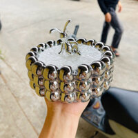 Gạt tàn Đính thỏ đính Gấu gốm sứ cao cấp, sang trọng decor nhà cửa,sang chảnh-đẹp, giá rẻ - YDK decor