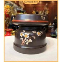 Gạt tàn mai trắng, gốm sứ Bát Tràng