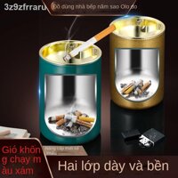 ✣Gạt tàn thời trang oraldo chống bay tro chống khói inox phòng khách hai lớp xe hơi văn phòng gạt tàn cá tính