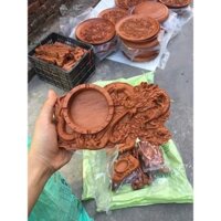 Gạt tàn thuốc bằng gỗ_gạt tàn thuốc  đục rồng gỗ hương đẹp hàng cao cấp có nắp