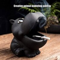 Gạt Tàn Thuốc Bằng Sứ Hình Chú Hà Mã Dễ Thương | Creative Cute Animal Ashtray