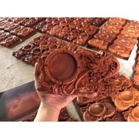 Gạt tàn thuốc lá gỗ hương cao cấp chạm khắc rồng cực đẹp trang trí phòng khách