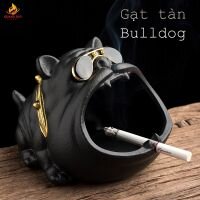 Gạt tàn thuốc lá hình chó bulldog gốm xứ siêu mới đẹp lạ dễ thương trang trí nhà cửa độc đáo