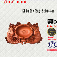 Gạt tàn thuốc lá song ngư gỗ hương đỏ . sản phẩm dùng làm quà tặng , biếu , đồ lưu niệm -[hàng chất lượng ]