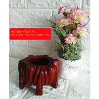 Gạt tàn thuốc sáu cánh gỗ gõ nguyên khối GAT01