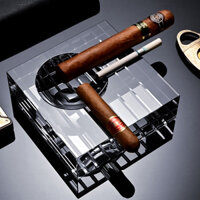 Gạt tàn xì gà thủy tinh tích hợp rãnh thuốc lá CGL8466