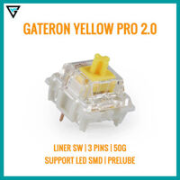 Gateron Yellow Pro 2.0 Switch bàn phím 3 pins Prelube