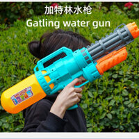 Gatling Súng Nước Lớn Chơi Ngoài Trời Đồ Chơi Nước Phạm Vi Dung Tích Lớn Dài Trẻ Em Người Lớn Đa Năng Mùa Hè Phải Có Chơi Nước Dụng Cụ Tiện Dụng
