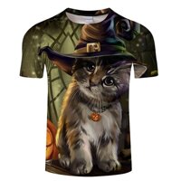 Gato Con Gafas De Gran Tamao Camiseta Bông Tai Kẹp Cổ Divertida Camiseta Mujer Hipster Ropa De Calle Tumblr Thả Con Tàu