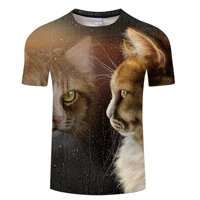 Gato Con Gafas De Gran Tamao Camiseta Bông Tai Kẹp Cổ Divertida Camiseta Mujer Hipster Ropa De Calle Tumblr Thả Con Tàu