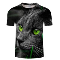 Gato Con Gafas De Gran Tamao Camiseta Bông Tai Kẹp Cổ Divertida Camiseta Mujer Hipster Ropa De Calle Tumblr Thả Con Tàu