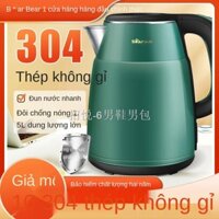 ♦Gấu Ấm Đun Nước304Ấm Đun Nước Điện Inox Tự Động Tắt Nguồn Chuyển Đổi Hộ Gia Đình Bền Ấm Đun Nước1.5L