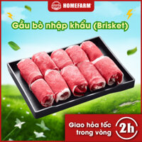 Gầu Bò Nhập Khẩu Canada Homefarm (Brisket) khay 500g