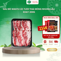 Gầu Bò Wagyu Úc Tươi Ngon Thái Mỏng Nhúng Lẩu 200g