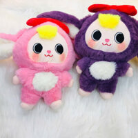 Gấu Bông Baby Three Qùa Tặng, Thú Nhồi Bông Thỏ Tai Dài Gấu Bôngkích thước 15*25cm