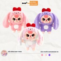 Gấu bông baby three thỏ tai cụp dễ thương baby three thỏ 1000% chất liệu vải lông thỏ cao cấp
