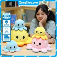 Gấu bông bạch tuộc cảm xúc 2 mặt Ichigo thú nhôi bông con mực mềm mại xinh xắn vải nhung mềm mịn