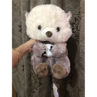 gấu bông balo rái cá nhạt 45cm