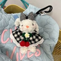 Gấu bông, bé Thỏ bông đáng iu mặc váy ren siêu điệu