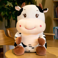 Gấu bông bò sữa ngồi  siêu đáng yêu - thú nhồi bông bò sữa ngồi cute sezi 30 và 45cm