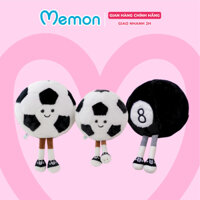 Gấu bông bóng đá Memon thú nhồi bông quả bi-a trái banh cao cấp cho bé trai