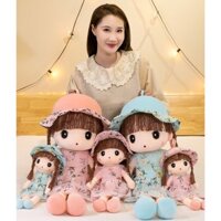 Gấu bông búp bê công chú đội mũ mặc váy voan siêu xinh